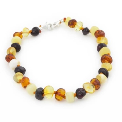 amber pumpkin anklet