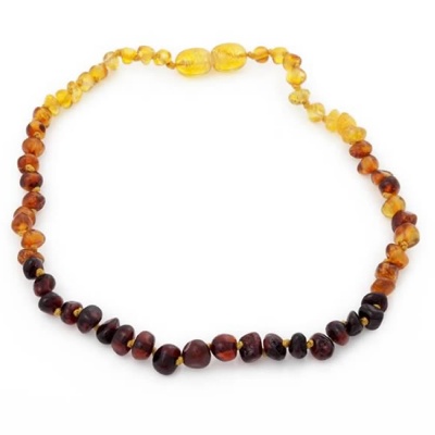 rainbow amber necklace