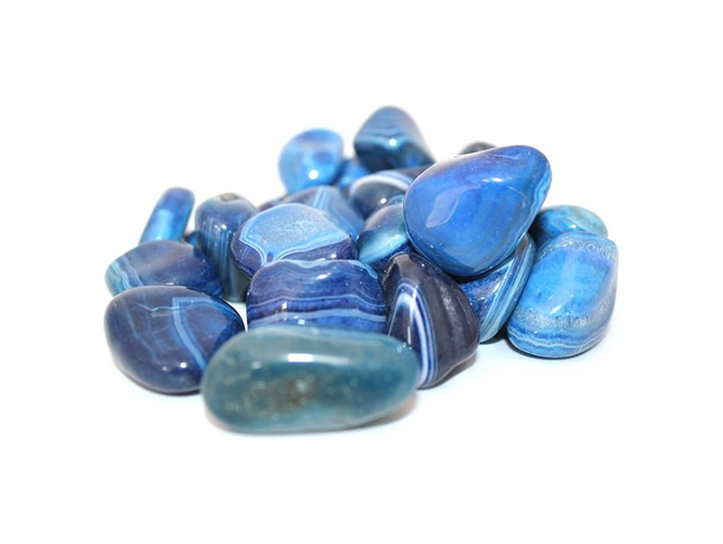 blue agate gemstone