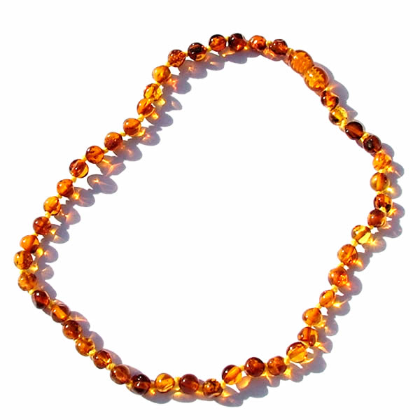 Round Bead Baltic Amber Necklace