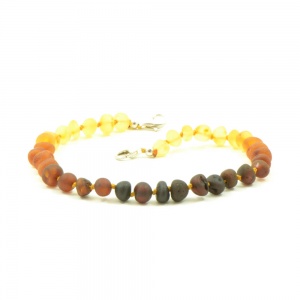 pumpkin amber anklets